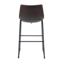  Coaster Furniture Michelle 102536 Upholstered Bar Chair - Brown (Set of 2) IMAGE 3