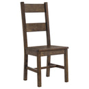  Coaster Furniture Coleman 107042 Dining Side Chair - Rustic Golden Brown (Set of 2) IMAGE 1