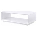 710768 PASEO RECTANGULAR COCKTAIL COFFEE TABLE WHITE HIGH GLOSS