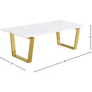Meridian Cameron Gold Coffee Table IMAGE 3