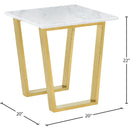 Meridian Cameron Gold End Table IMAGE 3
