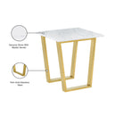 Meridian Cameron Gold End Table IMAGE 4