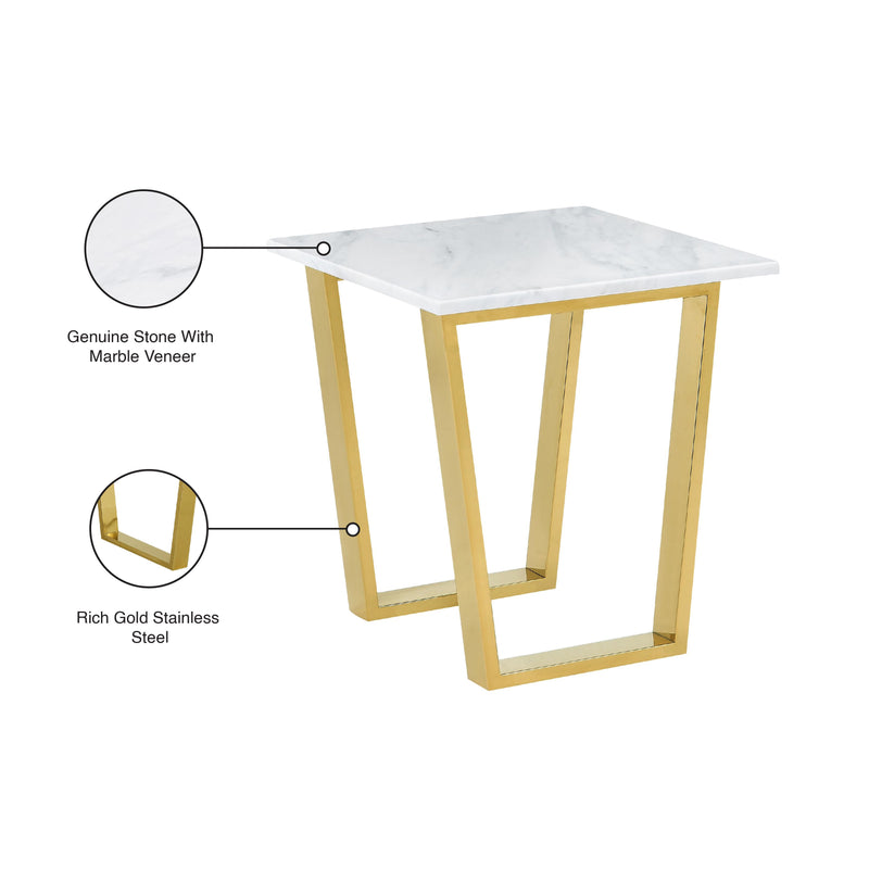 Meridian Cameron Gold End Table IMAGE 4