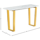Meridian Cameron Gold Console Table IMAGE 3