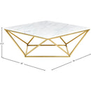 Meridian Mason Gold Coffee Table IMAGE 3