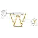 Meridian Mason Gold End Table IMAGE 4