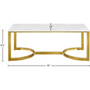 Meridian London Gold Coffee Table IMAGE 3