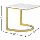 Meridian London Gold End Table IMAGE 3