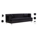 Meridian Lucas Black Velvet Sofa IMAGE 7