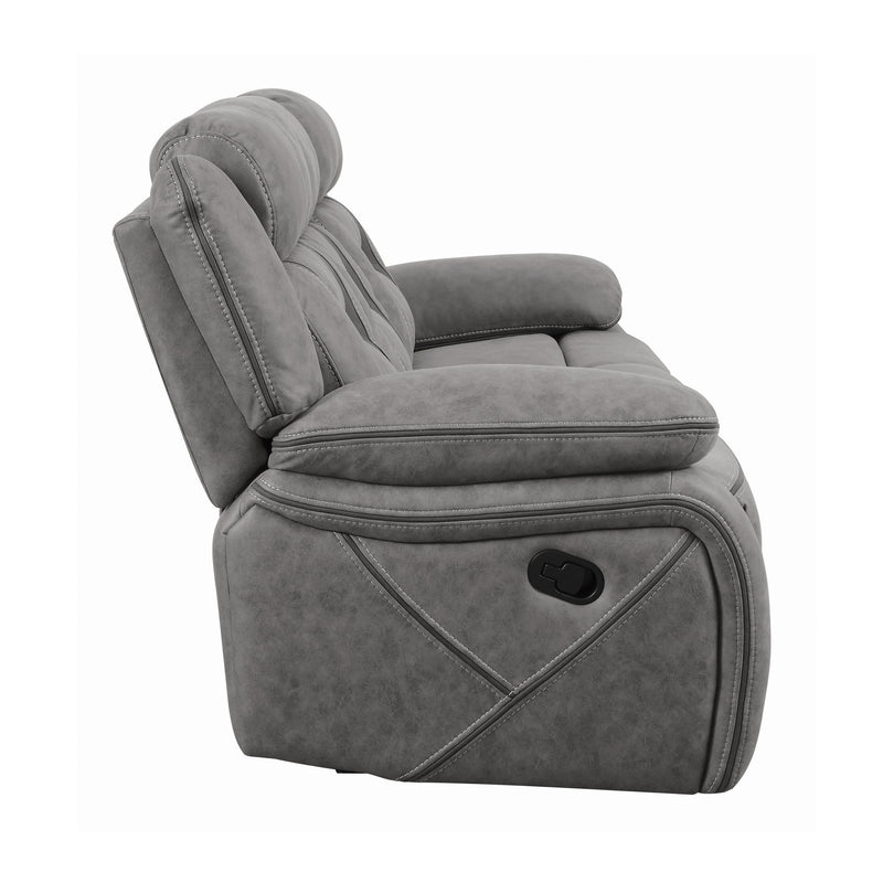 Coaster Furniture Higgins Reclining Leatherette Sofa 602261 IMAGE 5