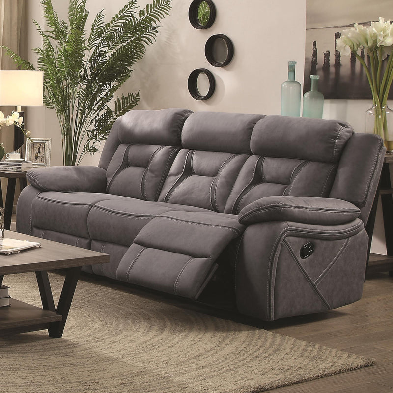 Coaster Furniture Higgins Reclining Leatherette Sofa 602261 IMAGE 6