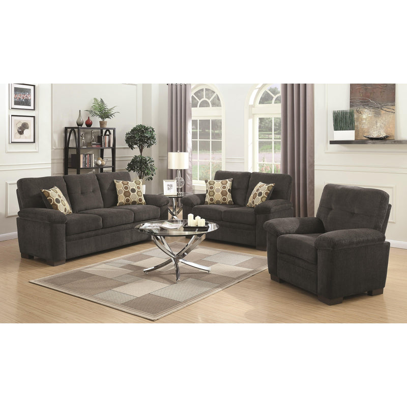 Coaster Furniture Fairbairn Stationary Fabric Sofa 506584 IMAGE 2