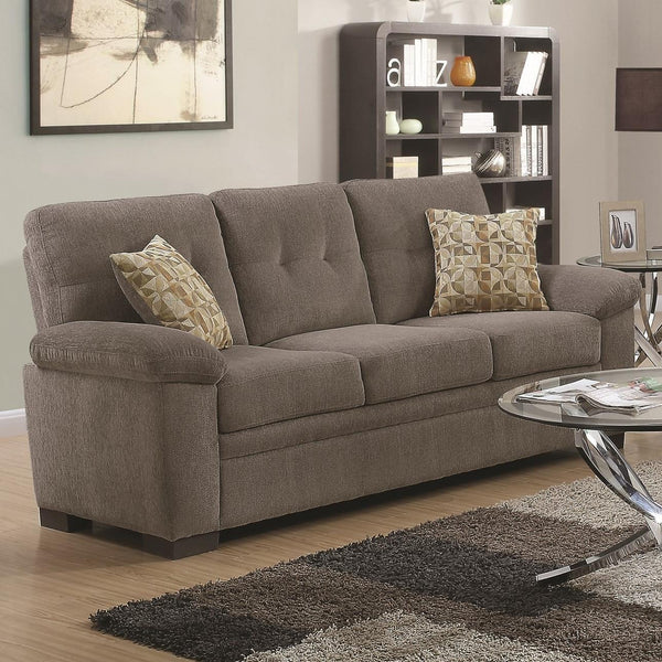 Coaster Furniture Fairbairn Stationary Fabric Sofa 506581 IMAGE 1