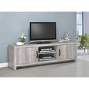  Coaster Furniture Burke 701025 2-door Engineered Wood 71" TV Stand - Grey Driftwood IMAGE 6