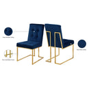 Meridian Pierre Navy Velvet Dining Chair IMAGE 6