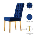 Meridian Capri Navy Velvet Dining Chair IMAGE 5