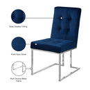 Meridian Alexis Navy Velvet Dining Chair IMAGE 6