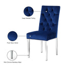 Meridian Juno Navy Velvet Dining Chair IMAGE 5