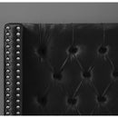Meridian Aiden Black Velvet Queen Bed IMAGE 7