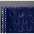 Meridian Aiden Navy Velvet King Bed IMAGE 7