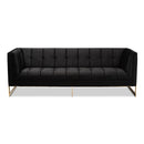 TSF-5507-Black/Gold-Sofa