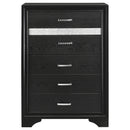  Coaster Furniture Miranda 206365 5-Drawer Bedroom Chest - Black IMAGE 2