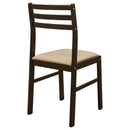  Coaster Furniture Bucknell 130005 3-piece Round Drop Leaf Dining Table Set - Cappuccino IMAGE 10