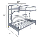 Acme Furniture Eclipse 02091W-SI Twin/Full Futon Bunk Bed IMAGE 5