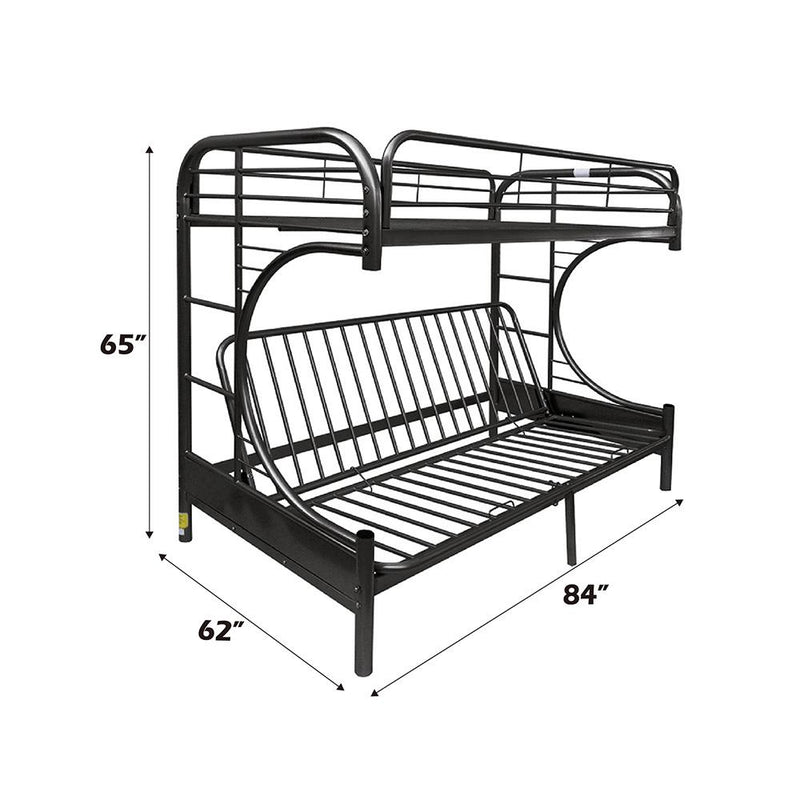 Acme Furniture Eclipse 02093BK Twin XL/Queen Futon Bunk Bed IMAGE 5