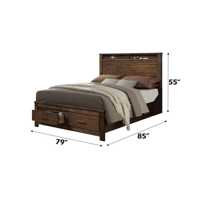 Acme Furniture Merrilee 21677EK EK Bed with Storage IMAGE 3
