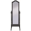  Coaster Furniture Cabot 950801 Wood Adjustable Full Length Cheval Mirror - Black IMAGE 2