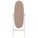  Coaster Furniture Foyet 950802 Wood Adjustable Full Length Cheval Mirror - White IMAGE 4