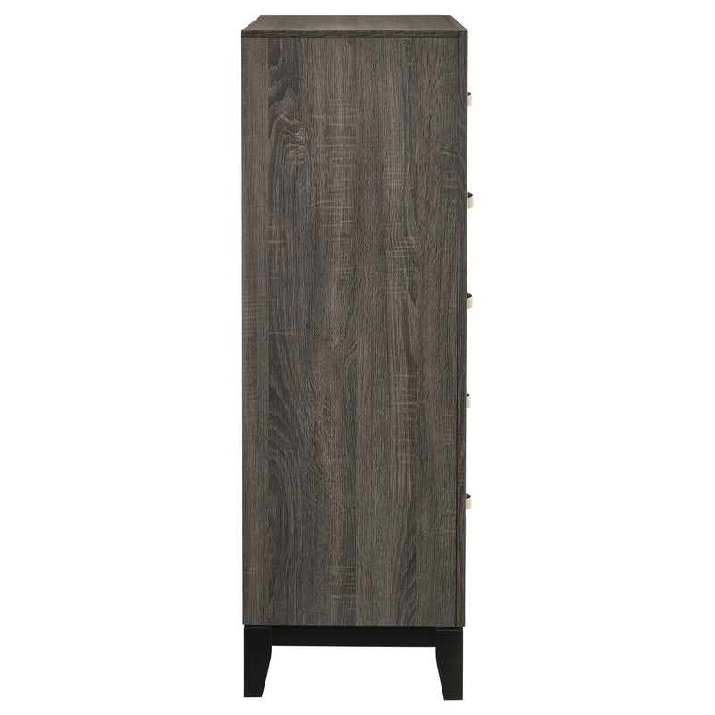  Coaster Furniture Watson 212425 5-Drawer Bedroom Chest - Grey Oak IMAGE 8