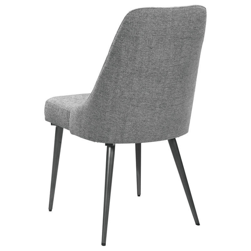  Coaster Furniture Alan 190442 Fabric Upholstered Dining Side Chair - Grey (Set of 2) IMAGE 5