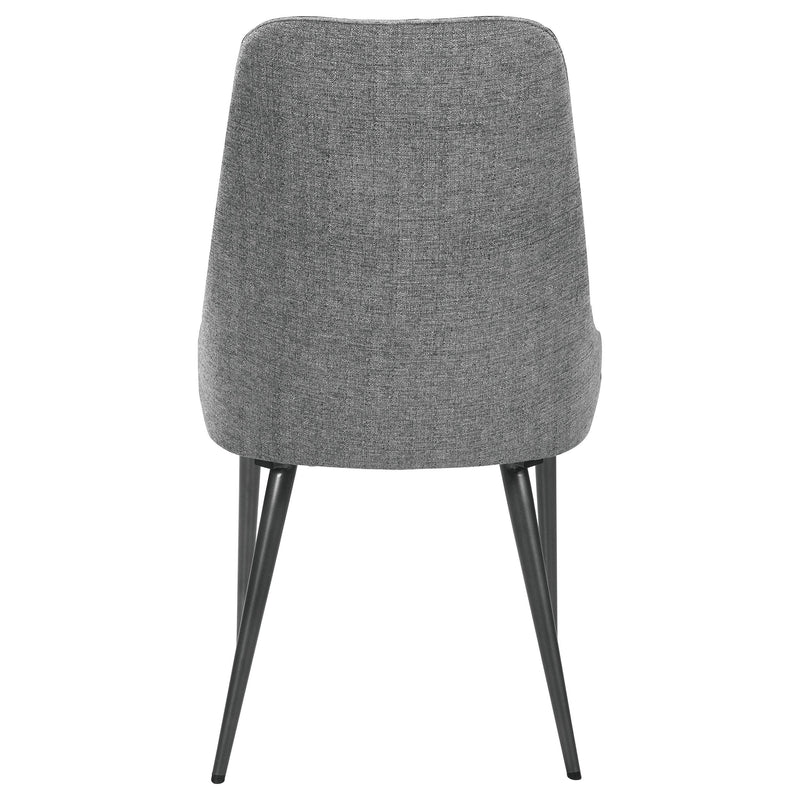  Coaster Furniture Alan 190442 Fabric Upholstered Dining Side Chair - Grey (Set of 2) IMAGE 6