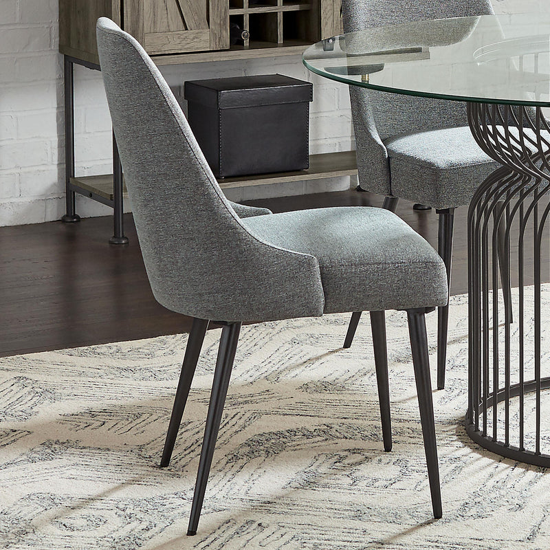  Coaster Furniture Alan 190442 Fabric Upholstered Dining Side Chair - Grey (Set of 2) IMAGE 9
