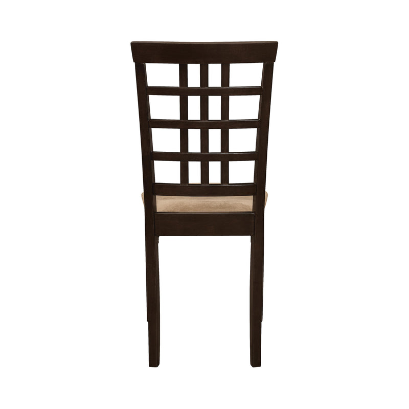  Coaster Furniture Kelso 190822 Lattice Back Dining Side Chair - Cappuccino (Set of 2) IMAGE 6