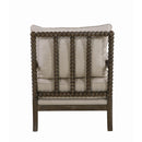  Coaster Furniture Blanchett 905362 Upholstered Bobbin Accent Chair - Beige and Natural IMAGE 4