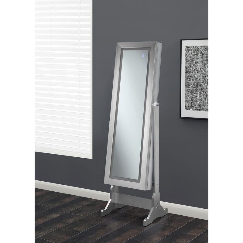  Coaster Furniture Moore 951017 Cheval Mirror with Jewelry Storage - Silver IMAGE 11
