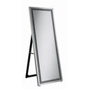  Coaster Furniture Seraphina 961421 24 x 64 Inch Acrylic Framed Standing Mirror - Silver IMAGE 1