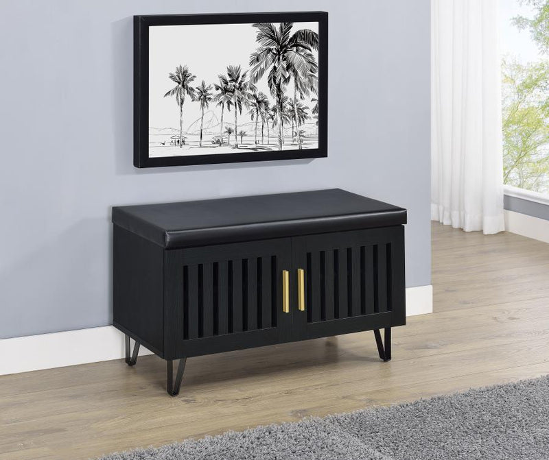 Coaster Furniture 915152 BLACK STORAGE BENCH