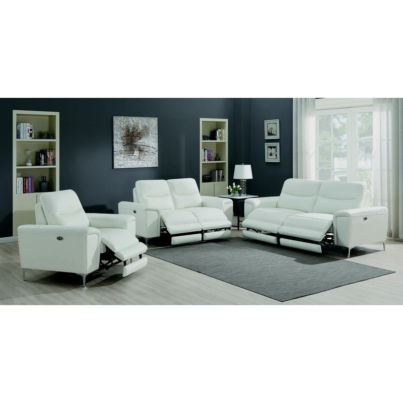 Coaster Furniture Largo Power Reclining Leather Match Loveseat 603395P IMAGE 10