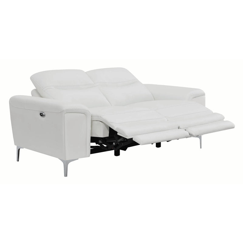Coaster Furniture Largo Power Reclining Leather Match Loveseat 603395P IMAGE 5