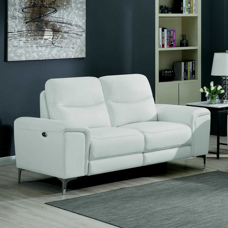 Coaster Furniture Largo Power Reclining Leather Match Loveseat 603395P IMAGE 6