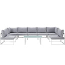 Modway Furniture Outdoor Seating Sets EEI-1730-WHI-GRY-SET IMAGE 1