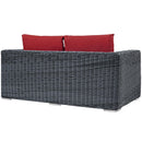 Modway Furniture Outdoor Seating Loveseats EEI-1865-GRY-RED IMAGE 3