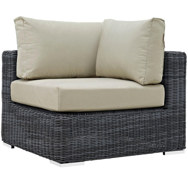 Modway Furniture Outdoor Seating Sectional Components EEI-1870-GRY-BEI IMAGE 1