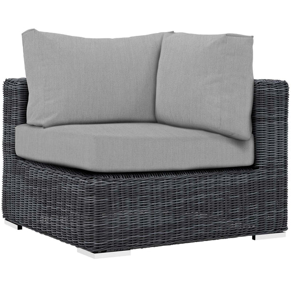 Modway Furniture Outdoor Seating Sectional Components EEI-1870-GRY-GRY IMAGE 1