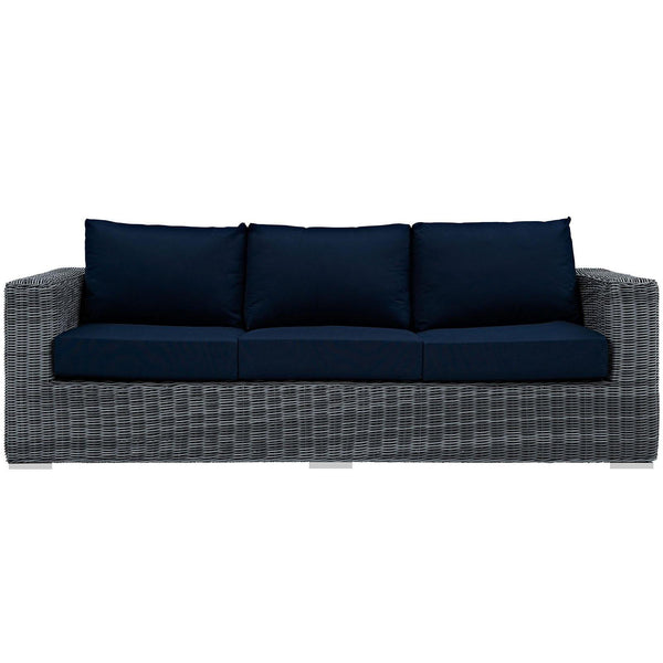 Modway Furniture Outdoor Seating Sofas EEI-1874-GRY-NAV IMAGE 1