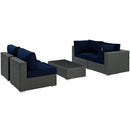 Modway Furniture Outdoor Seating Sets EEI-1882-CHC-NAV-SET IMAGE 3